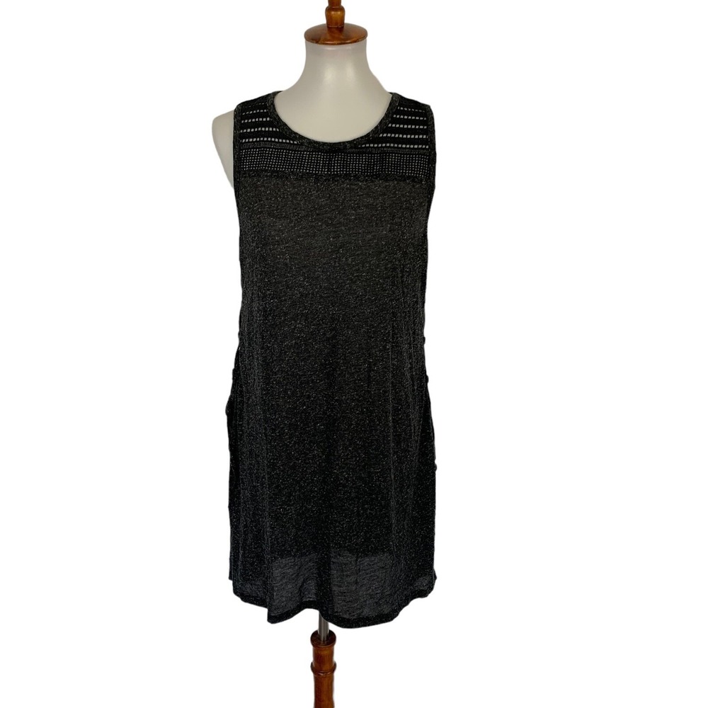 Carve Designs Gray Tunic Dress Medium Sleeveless‎ Swim Coverup Resort Beach